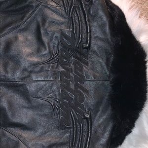 97030-06VW Starlett Leather Biker Jacket